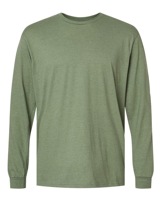 Gildan 64440CVC Unisex Softstyle® CVC Long Sleeve T-Shirt - Cactus - Front View