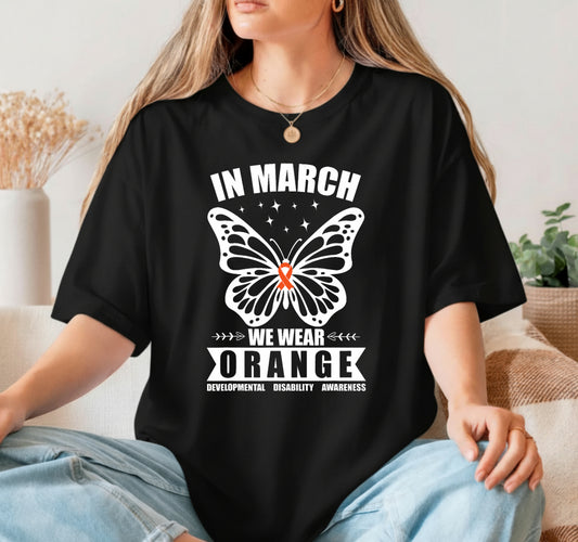 In March We Wear Orange Developmental Disability Awareness – DTF Transfer