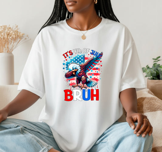 "HOME OF THE FREE BECAUSE OF THE BRAVE" Patriotic DTF Transfer