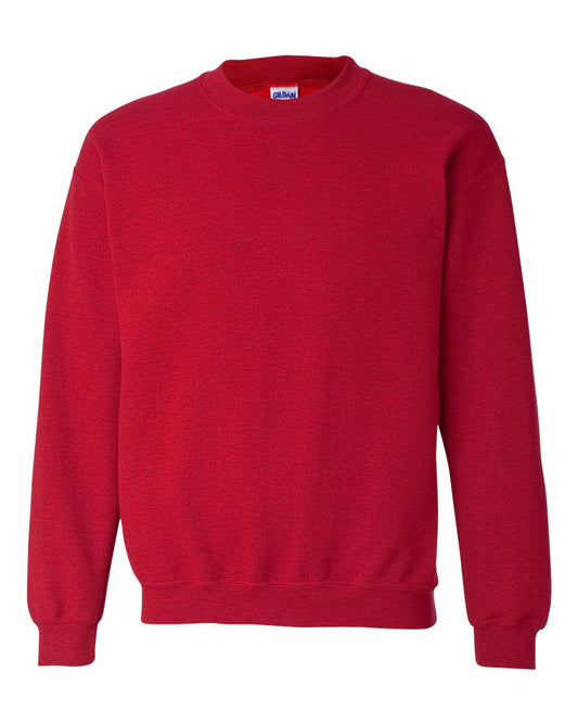 Gildan 18000 Unisex Heavy Blend™ Crewneck Sweatshirt - Antique Cherry Red - Front View