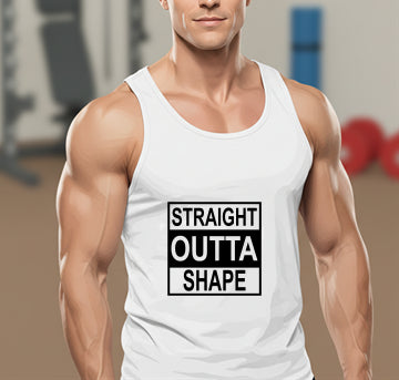 Straight Outta Shape – Gym Rat DTF Transfer