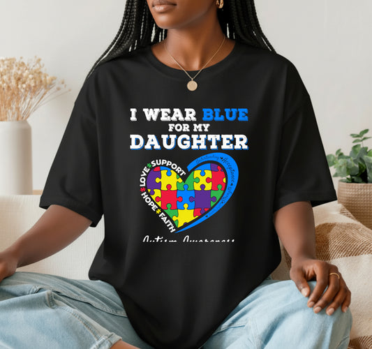 Puzzle Piece Heart – Autism Awareness DTF Transfer