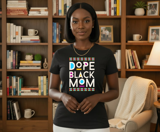 Serene Black Woman Natural Hair – Black History DTF Transfer