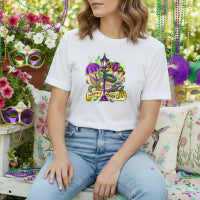 Happy Mardi Gras Mask – DTF Transfer