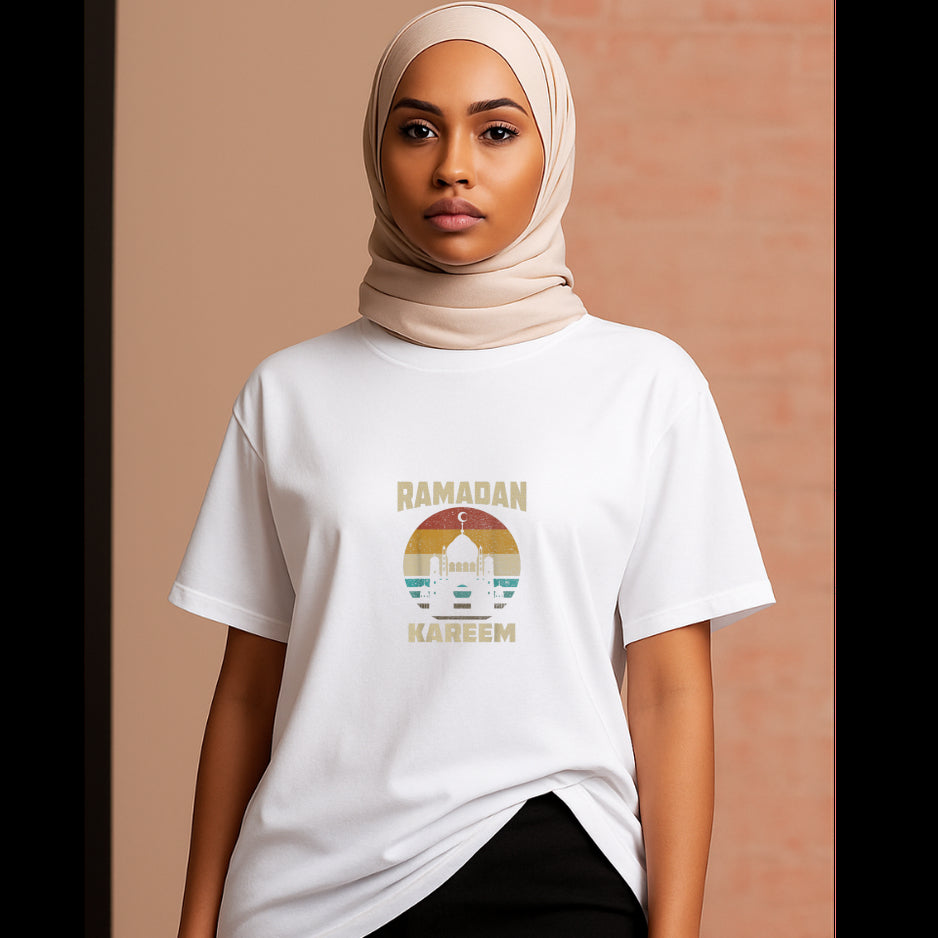 Ramadan Mubarak Moon Mosque – Islamic DTF Transfer