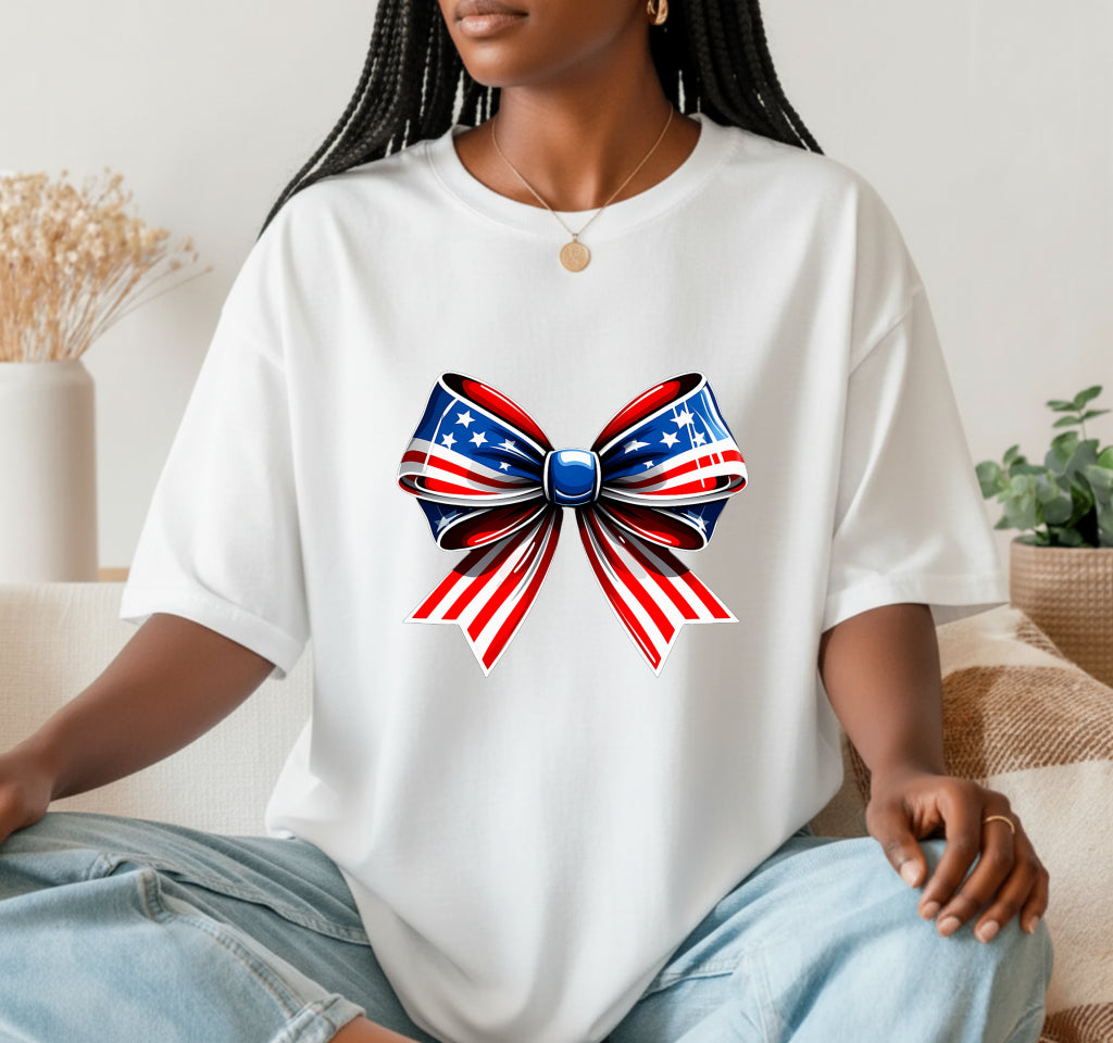 Land of the Free Because of the Brave – Patriotic DTF Transfer