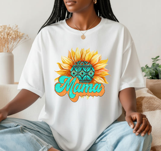 Mama Sunflower Tribal – Mothers Day DTF Transfer