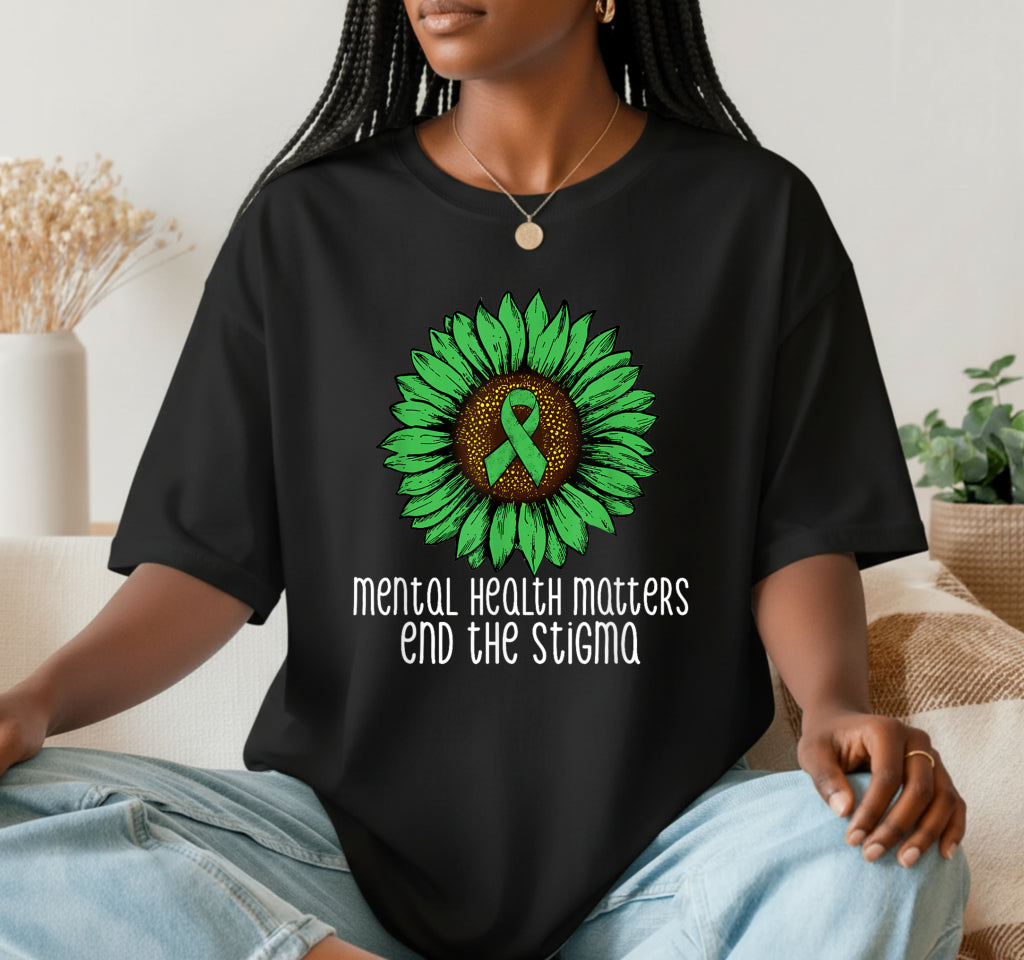 Mental Health Matters End The Stigma – Mental Health Awareness DTF Transfer