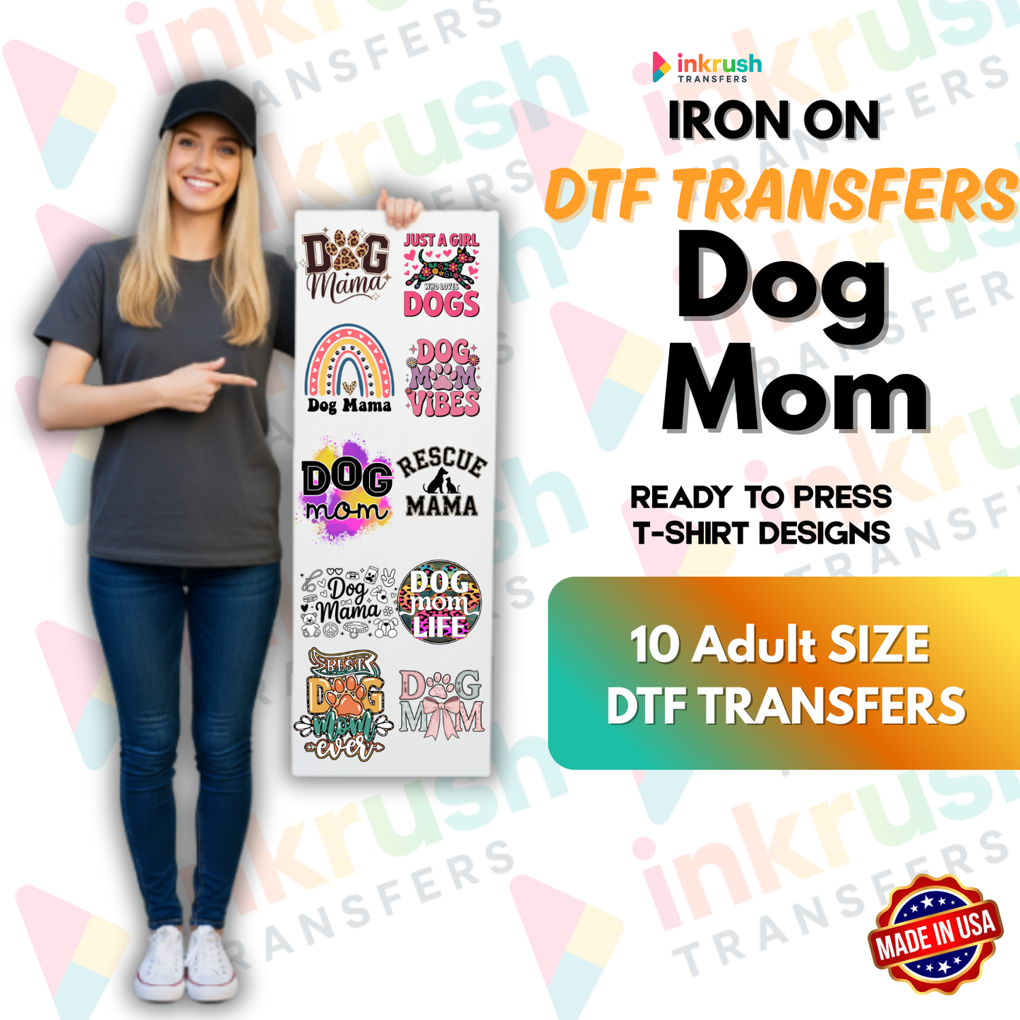 Cute Animals DTF Gang Sheet – 22″ Premade