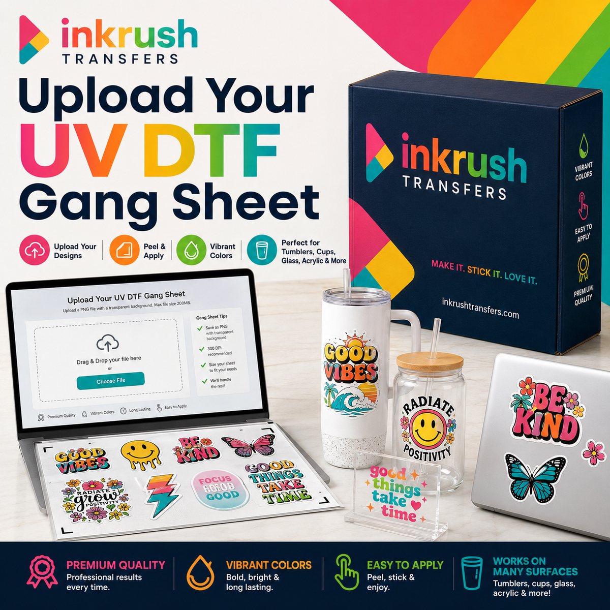 Upload Your UV DTF Gang Sheet