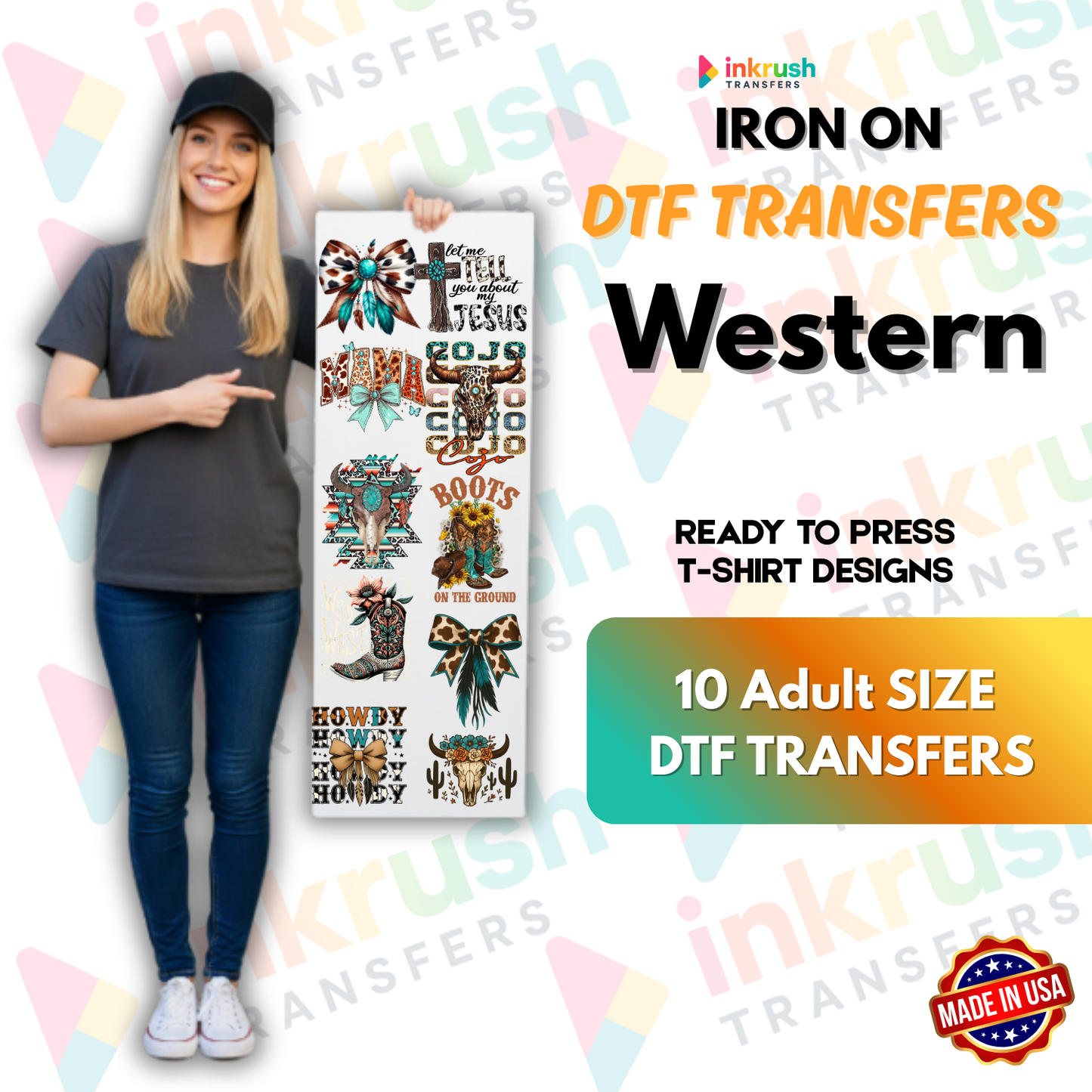 Country Pride Pack – 22″ Premade Gang Sheet