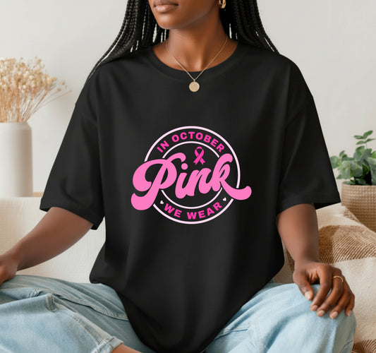 FIGHT Pink Ribbon – Breast Cancer DTF Transfer