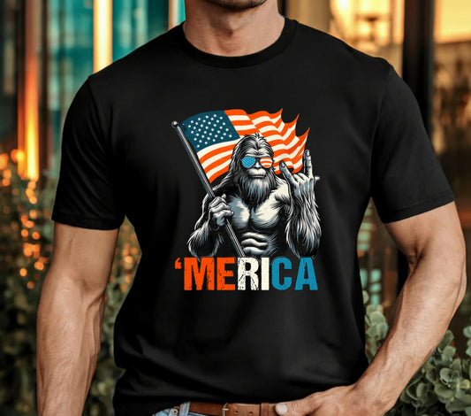 "Land of the Free" Distressed Flag – Patriotic 4th of July DTF Transfer