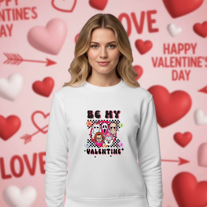 LOVE YOU MORE Heart Text – Valentines DTF Transfer