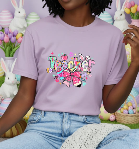 Happy Easter Purple Truck – Easter DTF Transfer