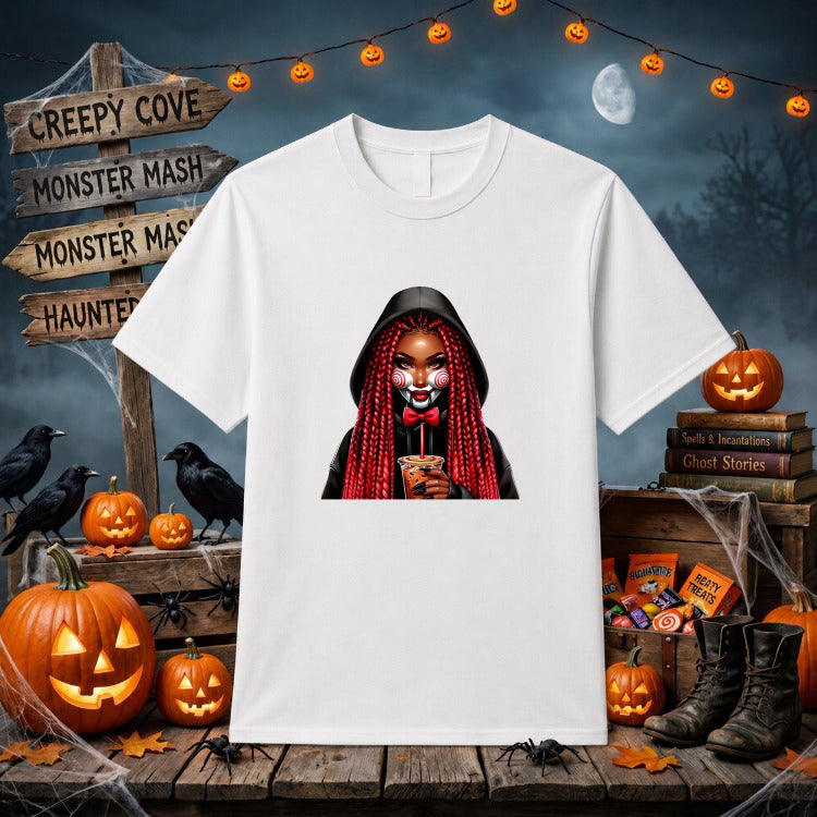 Boo! Friendly Ghost Halloween – DTF Transfer – by Ink Rush – Premade Transfers – Halloween, Apparel Decor
