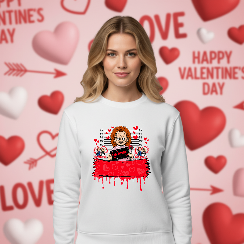 Happy Valentine's Day Pink Heart – Valentines DTF Transfer