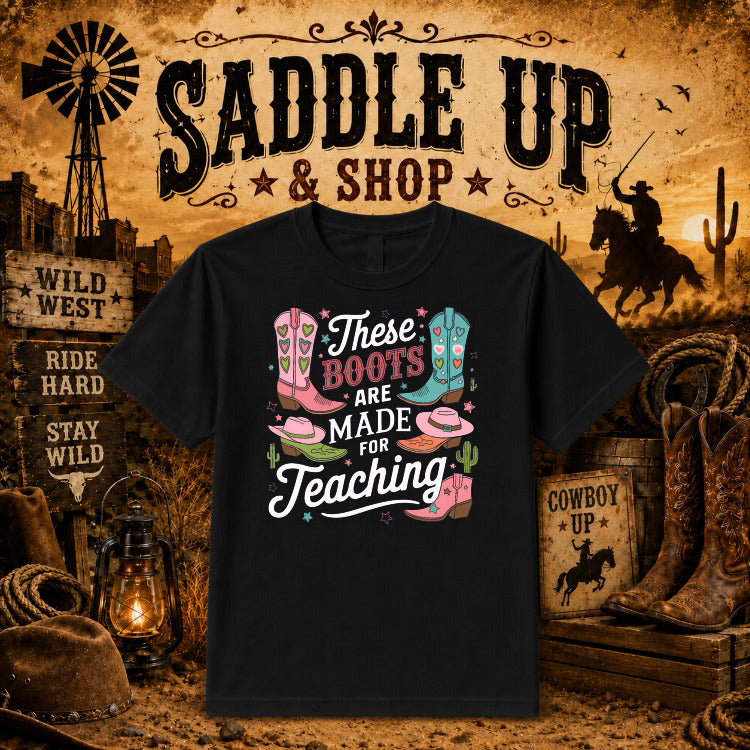 COWBOY RIDE – Western DTF Transfer – by Ink Rush – Premade Transfers – Western, Apparel Printing
