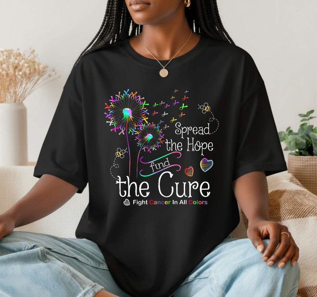 Fight Cancer In All And Every Color – Awareness DTF Transfer