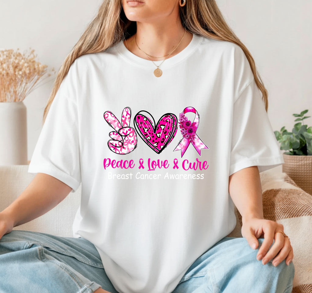 FIGHT THE FIGHT FIND THE CURE – Breast Cancer Awareness DTF Transfer