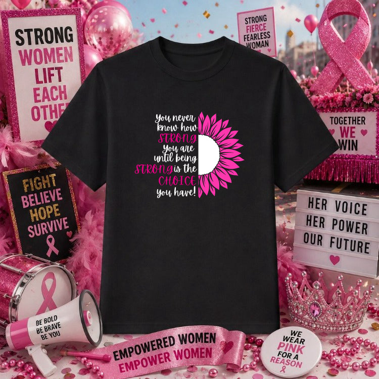 FIGHT LIKE A GIRL – Breast Cancer Awareness DTF Transfer – by Ink Rush – Premade Transfers – Breast Cancer Awareness, DTF...