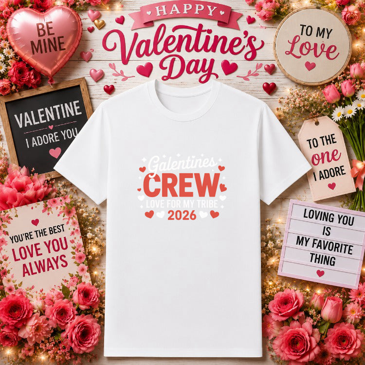Floral Heart Valentine's Day – DTF Transfer – by Ink Rush – Premade Transfers – DTF Transfer, Apparel Decoration