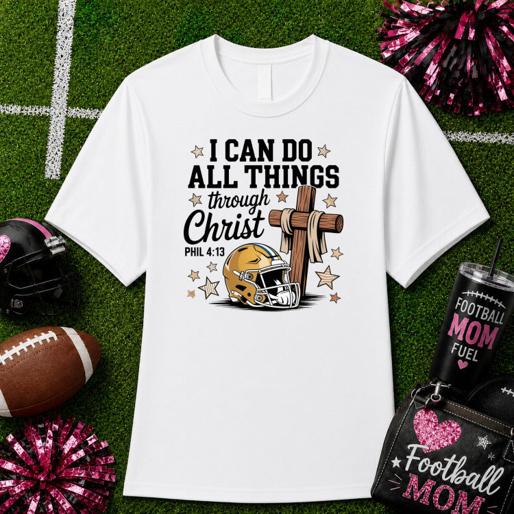 FOOTBALL MOM – Football Game Day DTF Transfer – by Ink Rush – Premade Transfers – Football Mom, Sports Apparel