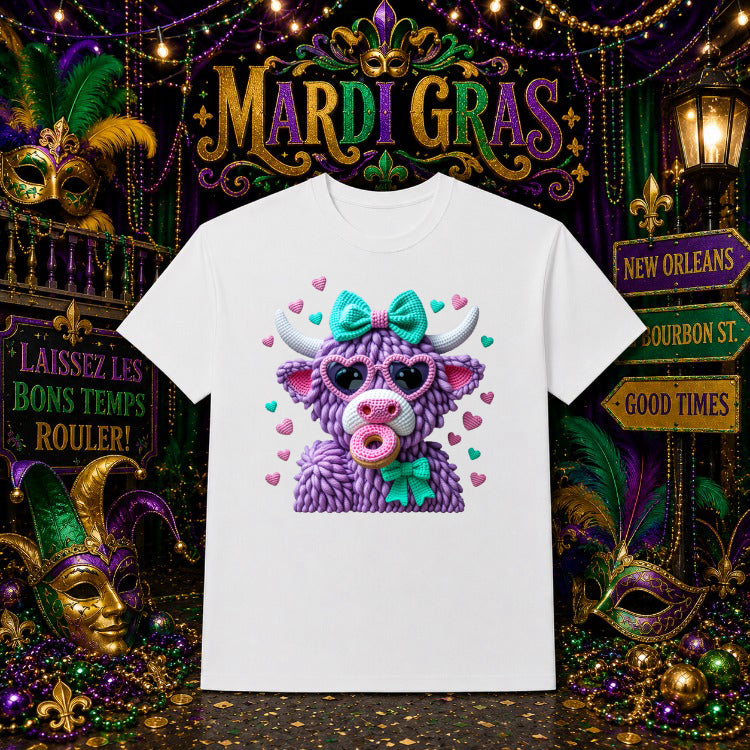 Happy Mardi Gras 2024 Jester Mask DTF Transfer – by Ink Rush – Premade Transfers – Mardi Gras, DTF Transfers
