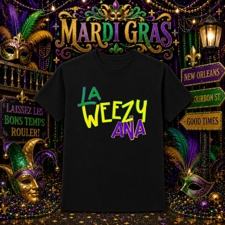 Laissez Les Bons Temps Rouler – Mardi Gras DTF Transfer – by Ink Rush – Premade Transfers – Mardi Gras, Apparel