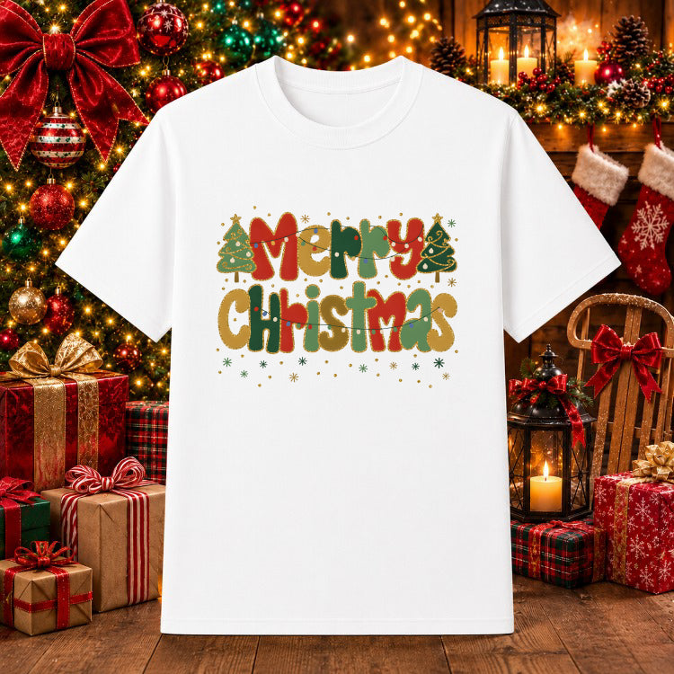 Merry Christmas Plaid Reindeer – Christmas DTF Transfer – by Ink Rush – Premade Transfers – Christmas, DTF Transfers