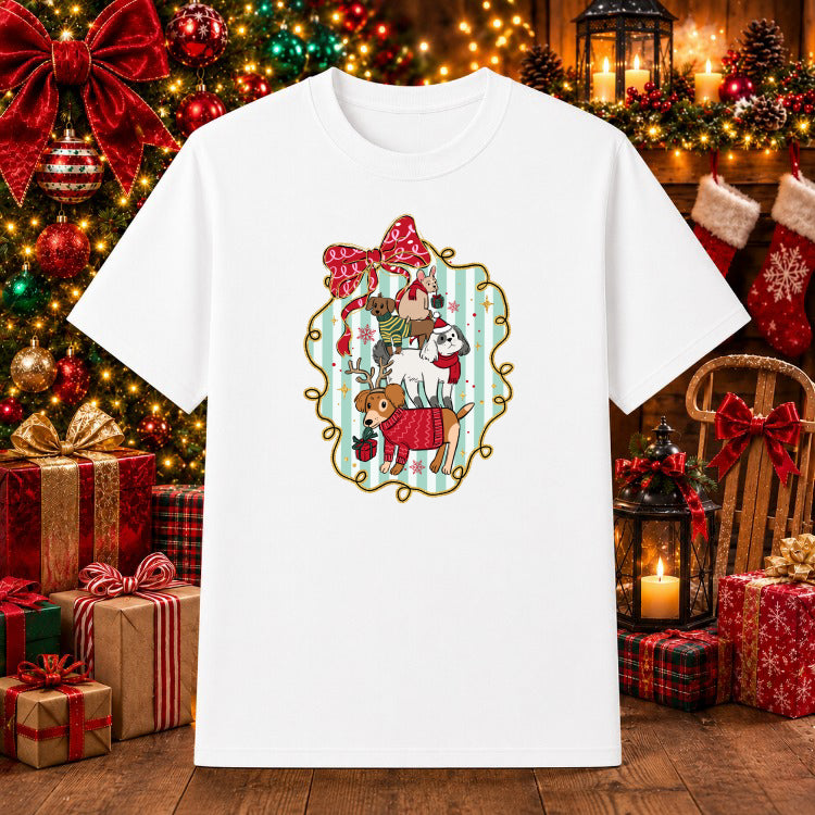 Merry Christmas Red Truck – Christmas DTF Transfer – by Ink Rush – Premade Transfers – Christmas, Premade DTF