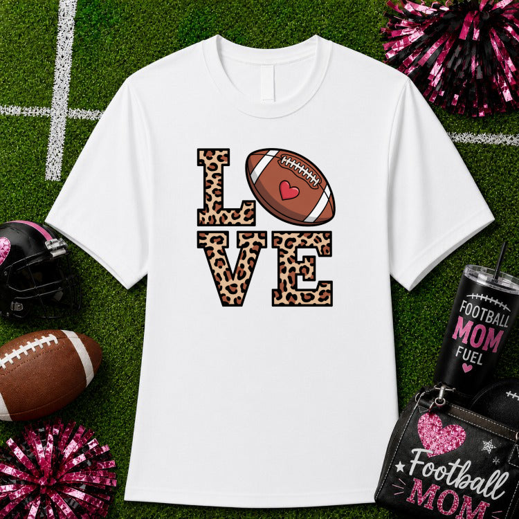 My Heart Is On That Field – Football Mom DTF Transfer – by Ink Rush – Premade Transfers – Football Mom, Sports Apparel
