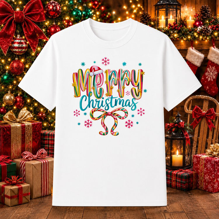 Preppy Merry Christmas Plaid – Christmas DTF Transfer – by Ink Rush – Premade Transfers – Christmas, DTF Transfers