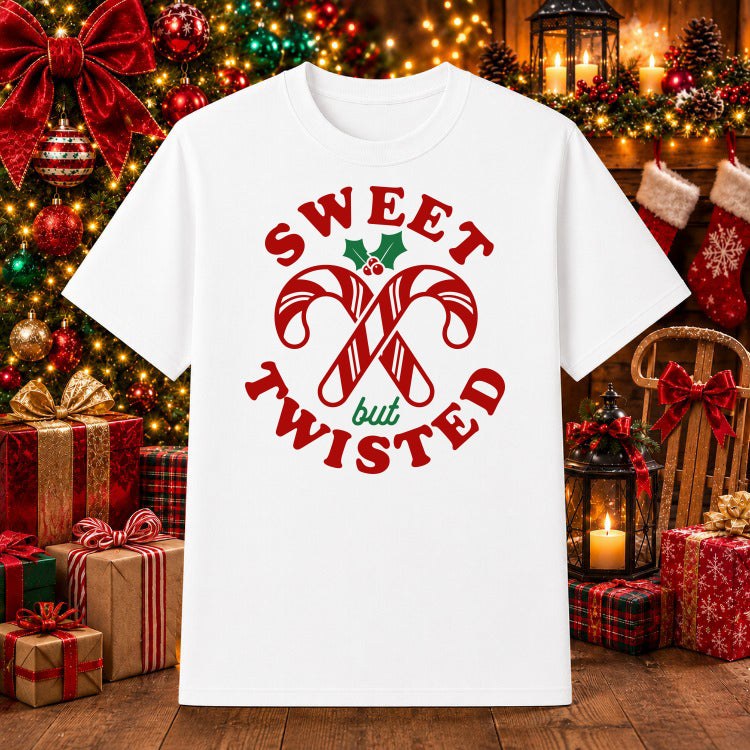 Sweet but Twisted – Christmas DTF Transfer – by Ink Rush – Premade Transfers – Christmas, Apparel Decor