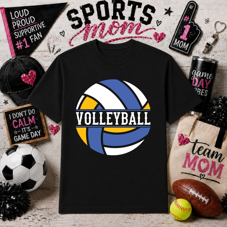 VOLLEYBALL MOM – Sports Mom DTF Transfer – by Ink Rush – Premade Transfers – Sports Mom, Gameday