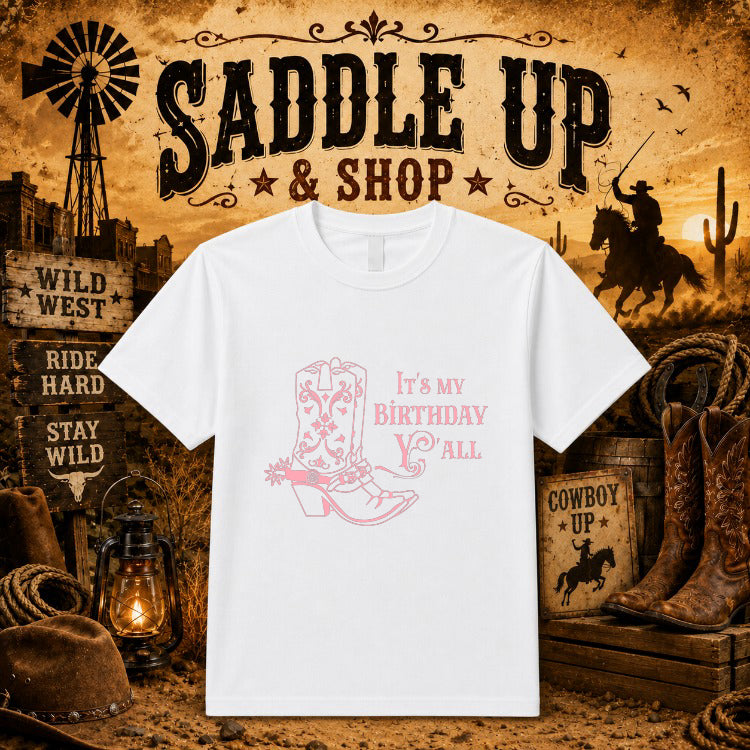 WILD WEST Cowboy Skull – Western DTF Transfer – by Ink Rush – Premade Transfers – Western, Apparel Transfer
