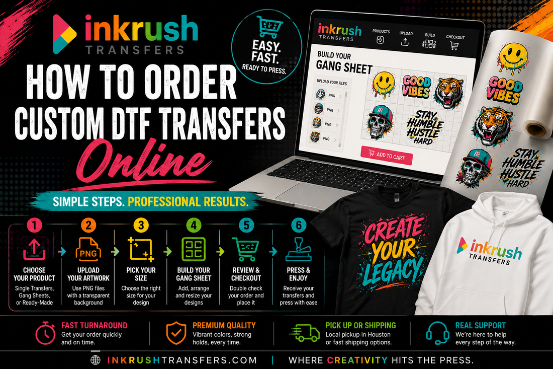 How to Order Custom DTF Transfers Online