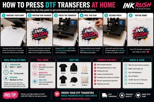 How to Press DTF Transfers at Home
