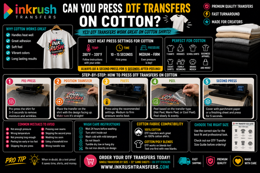 Can You Press DTF Transfers on Cotton?