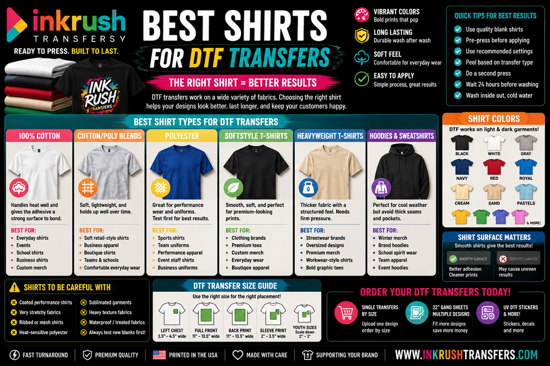 Best Shirts for DTF Transfers