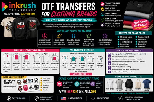 Best Apparel for Clothing Brand DTF Transfers