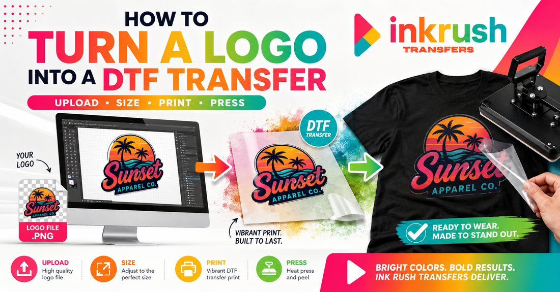 How to Turn a Logo into a DTF Transfer | Ink Rush Transfers