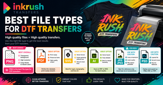 Best File Types for DTF Transfers | Ink Rush Transfers