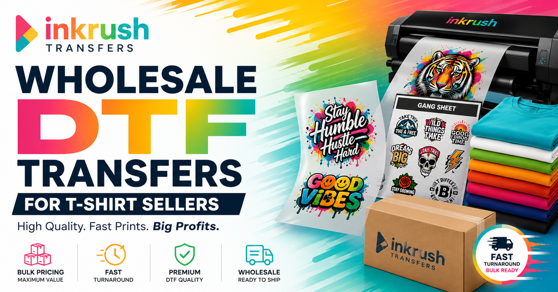 Wholesale DTF Transfers for T-Shirt Sellers | Ink Rush Transfers