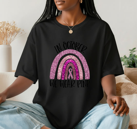 "Fight Like a Girl" – Breast Cancer Awareness DTF Transfer