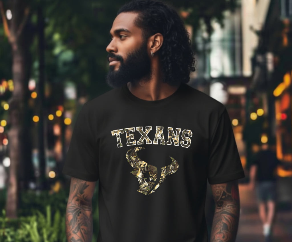 Longhorn Skull & Roses – Western DTF Transfer