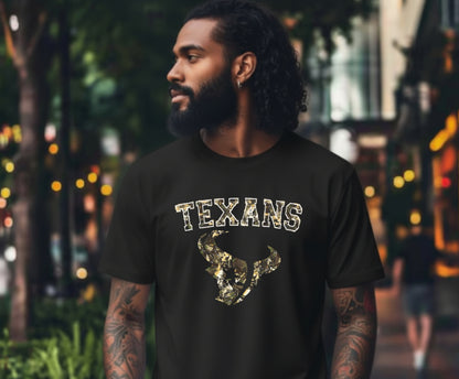 Longhorn Skull & Roses – Western DTF Transfer