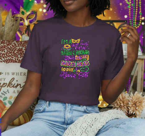 Laissez Les Bons Temps Rouler – Mardi Gras DTF Transfer