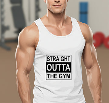Straight Outta The Gym Barbell – Gym Rat DTF Transfer