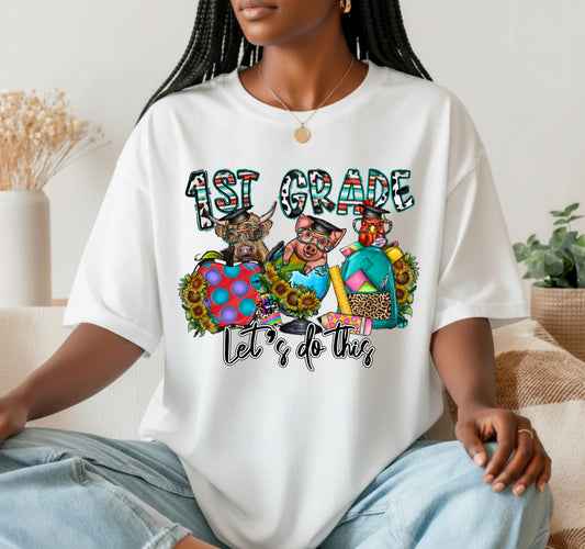 1st Grade Let's Do This! – School DTF Transfer